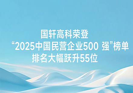 國軒高科榮登 “2025中國民營企業(yè)500 強(qiáng)”榜單，排名大幅躍升55位